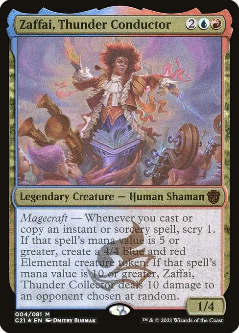 Zaffai, Thunder Conductor · Commander 2021 Display Commanders 4/5