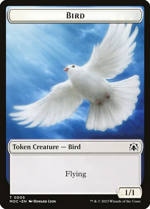 Bird · March of the Machine Commander Tokens 5/46