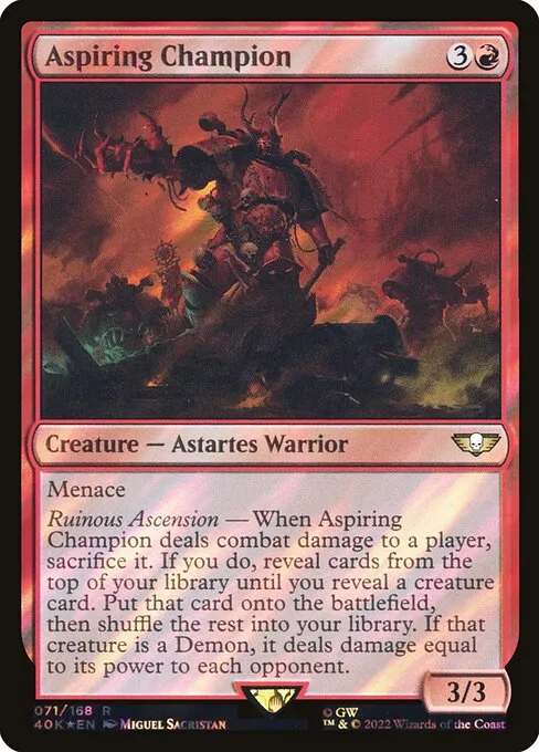 Aspiring Champion · Warhammer 40,000 Commander 71★/617
