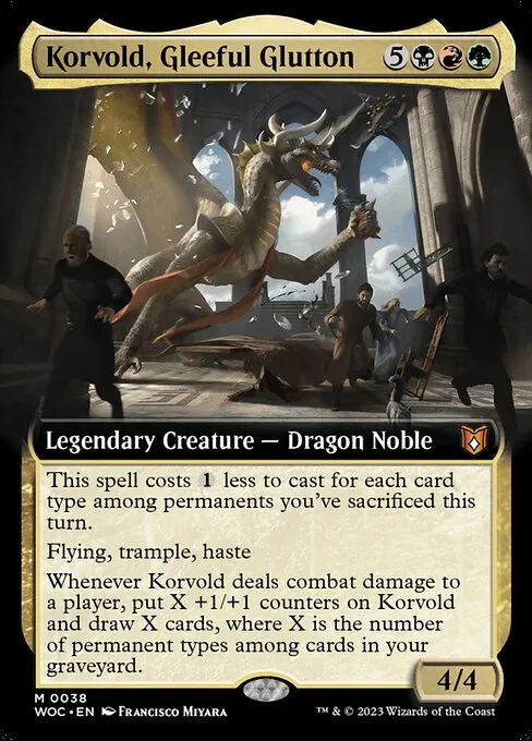 Korvold, Gleeful Glutton · Wilds of Eldraine Commander 38/173