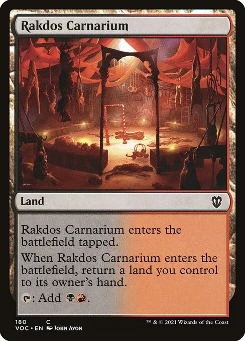 Rakdos Carnarium · Crimson Vow Commander 180/188
