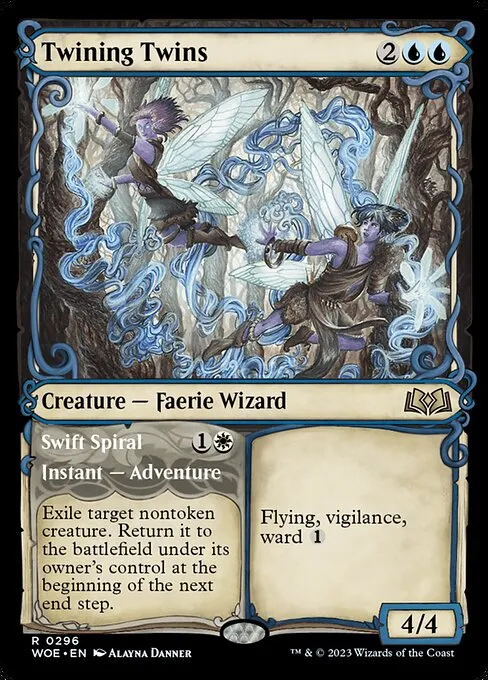 Twining Twins // Swift Spiral · Wilds of Eldraine 296/381