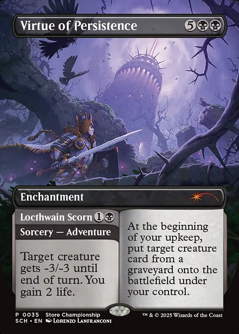 Virtue of Persistence // Locthwain Scorn · Store Championships 35/50