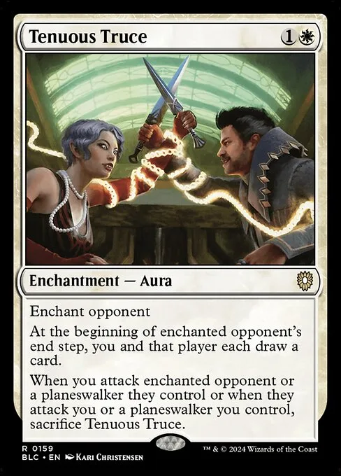 Tenuous Truce · Bloomburrow Commander 159/356