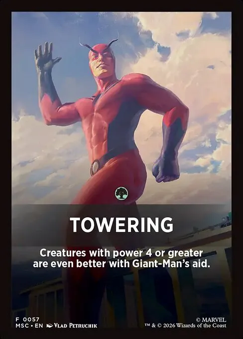 Towering · Marvel Super Heroes Jumpstart Front Cards 57/61