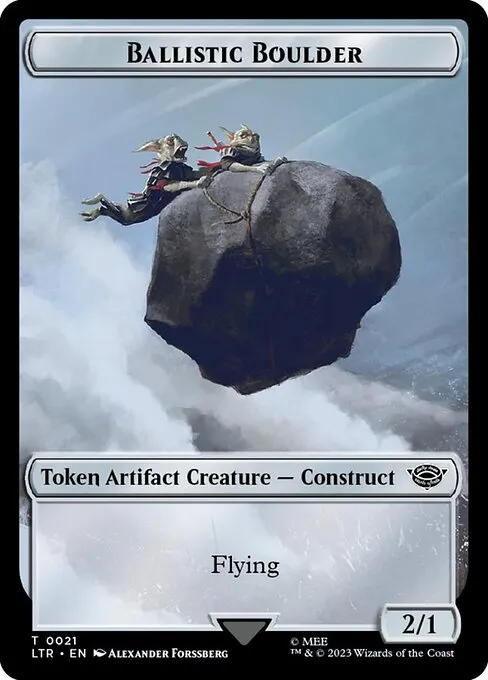 Ballistic Boulder · Tales of Middle-earth Tokens 21/25