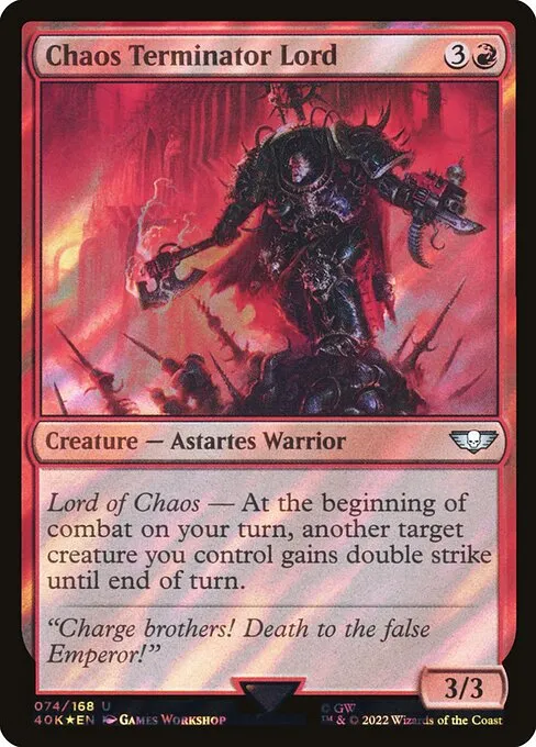 Chaos Terminator Lord · Warhammer 40,000 Commander 74★/617