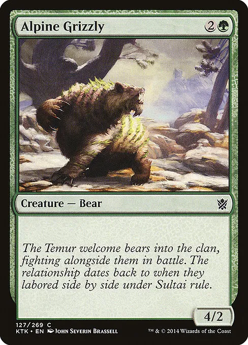 Alpine Grizzly · Khans of Tarkir 127/293