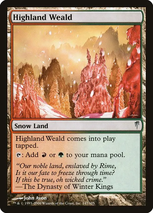 Highland Weald · Coldsnap 147/155