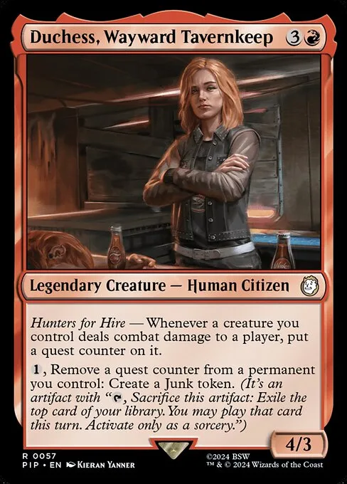 Duchess, Wayward Tavernkeep · Fallout 57/1068