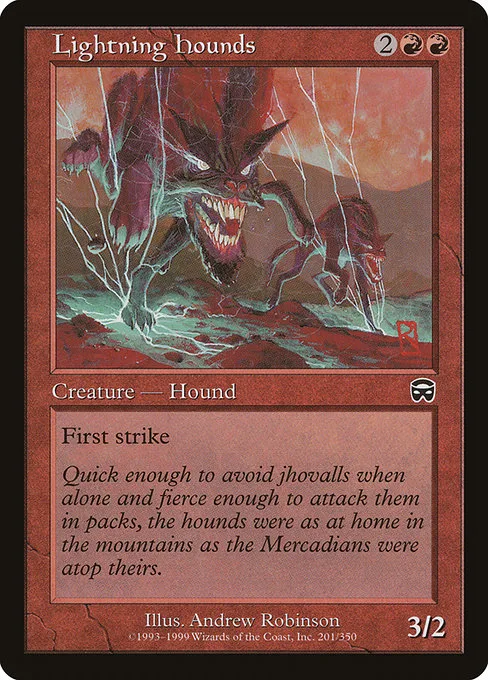 Lightning Hounds · Mercadian Masques 201/350