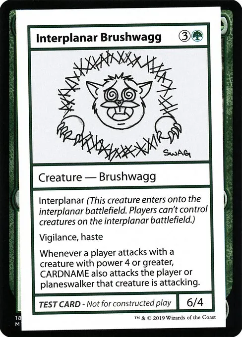 Interplanar Brushwagg · Mystery Booster Playtest Cards 2021 79/121