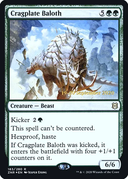 Cragplate Baloth · Zendikar Rising Promos 183s/153