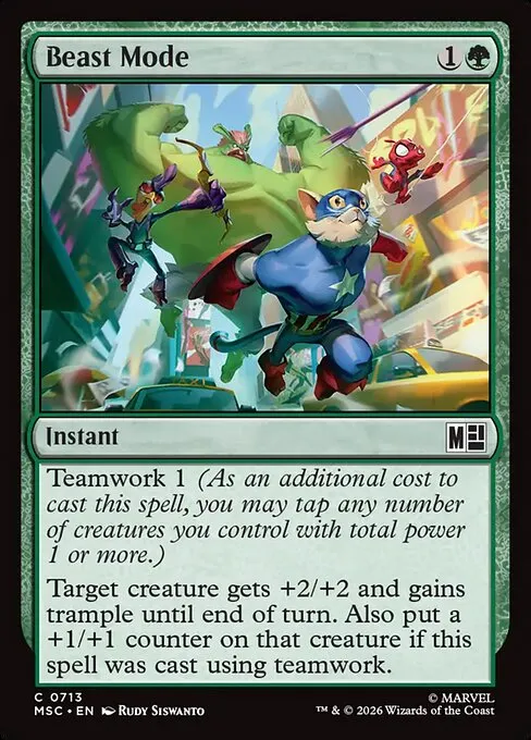 Beast Mode · Marvel Super Heroes Commander 713/9
