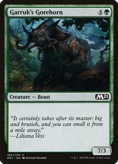 Garruk's Gorehorn · Core Set 2021 184/397