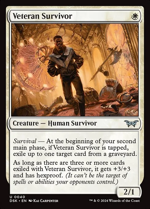 Veteran Survivor · Duskmourn: House of Horror 40/419