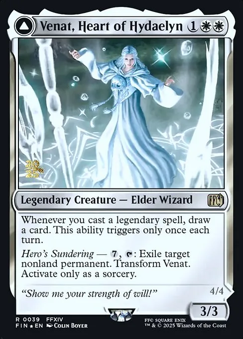 Venat, Heart of Hydaelyn // Hydaelyn, the Mothercrystal · Final Fantasy Promos 39s/94