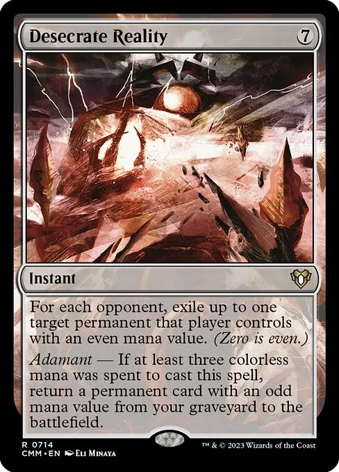 Desecrate Reality · Commander Masters 714/1067