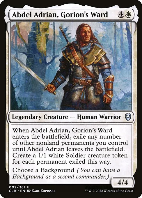 Abdel Adrian, Gorion's Ward · Commander Legends: Battle for Baldur's Gate 2/936