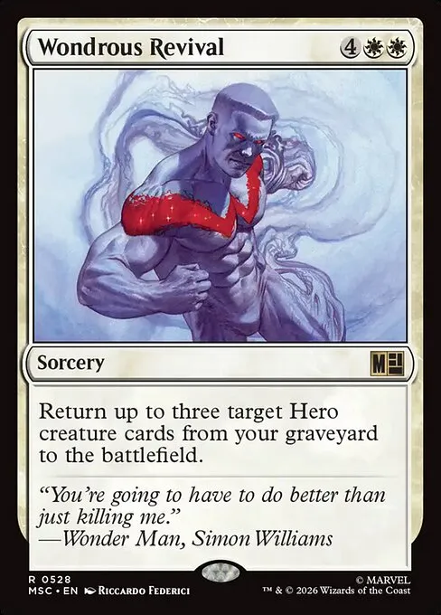 Wondrous Revival · Marvel Super Heroes Commander 528/9