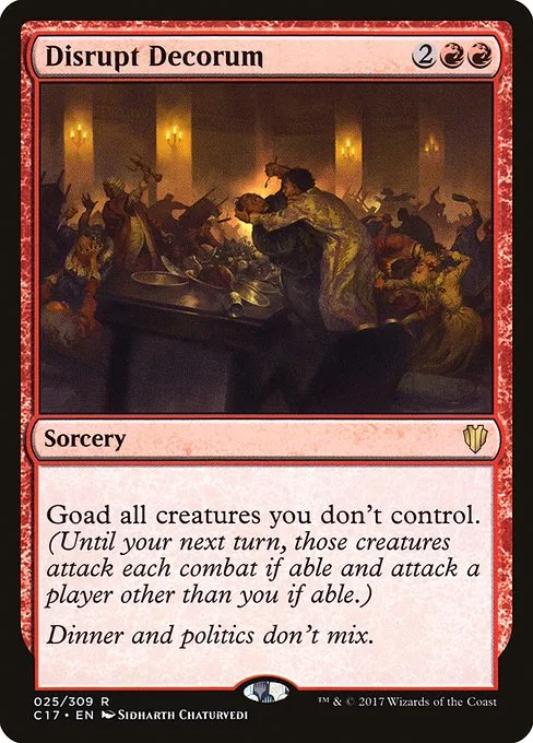 Disrupt Decorum · Commander 2017 25/309