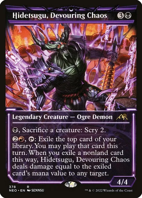 Hidetsugu, Devouring Chaos · Kamigawa: Neon Dynasty 378/531