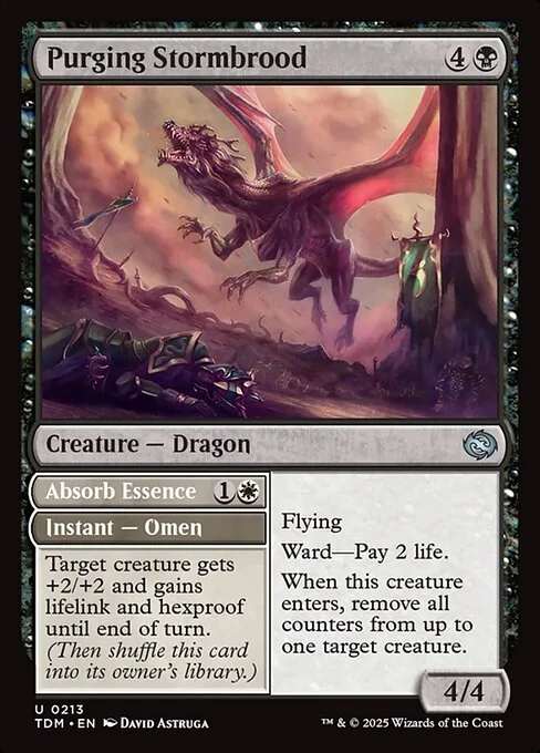 Purging Stormbrood // Absorb Essence · Tarkir: Dragonstorm 213/427