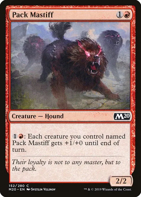 Pack Mastiff · Core Set 2020 152/346