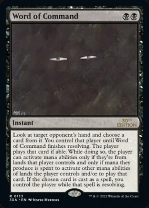 Word of Command · 30th Anniversary Edition 133/594