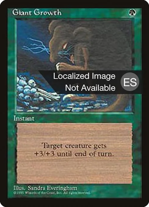 Giant Growth · Fourth Edition Foreign Black Border 248/378