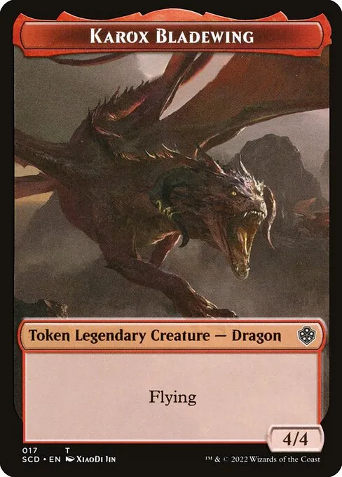 Karox Bladewing · Starter Commander Deck Tokens 17/27
