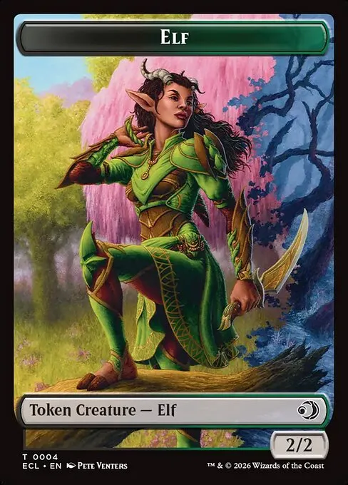 Elf · Lorwyn Eclipsed Tokens 4/13