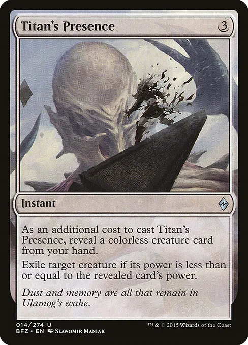 Titan's Presence · Battle for Zendikar 14/299