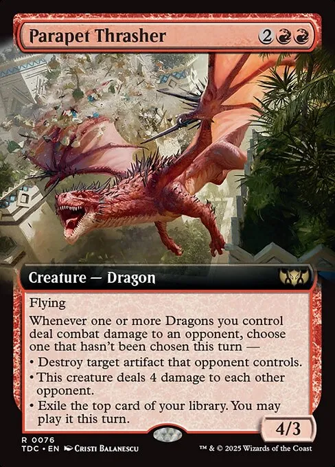 Parapet Thrasher · Tarkir: Dragonstorm Commander 76/413