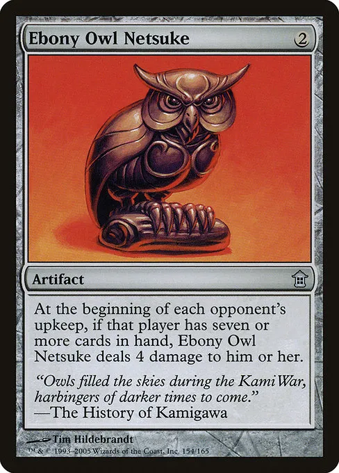 Ebony Owl Netsuke · Saviors of Kamigawa 154/165