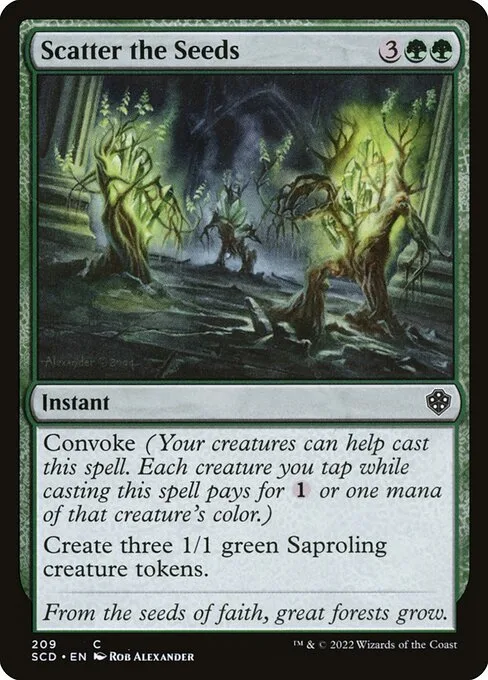 Scatter the Seeds · Starter Commander Decks 209/352