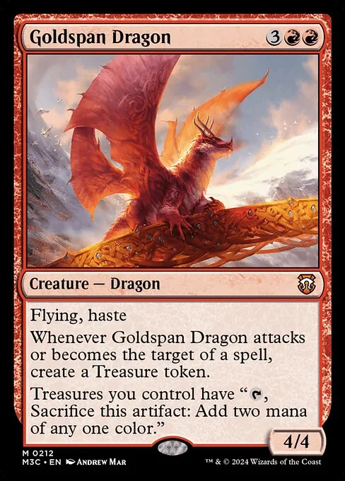 Goldspan Dragon · Modern Horizons 3 Commander 212/398