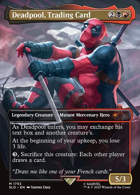 Deadpool, Trading Card · Secret Lair Drop 1753/2547