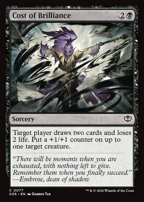 Cost of Brilliance · Secrets of Strixhaven 77/368