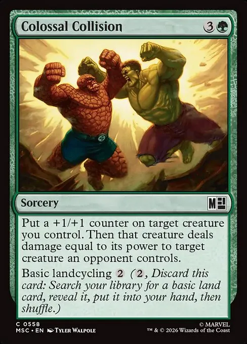 Colossal Collision · Marvel Super Heroes Commander 558/9
