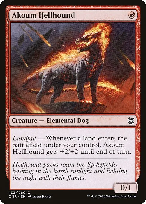 Akoum Hellhound · Zendikar Rising 133/407