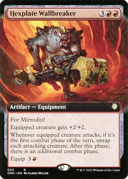 Hexplate Wallbreaker · Phyrexia: All Will Be One Commander 52/174