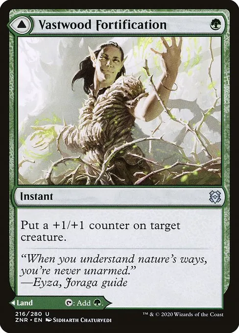 Vastwood Fortification // Vastwood Thicket · Zendikar Rising 216/407