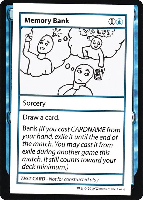 Memory Bank · Mystery Booster Playtest Cards 2021 27/121