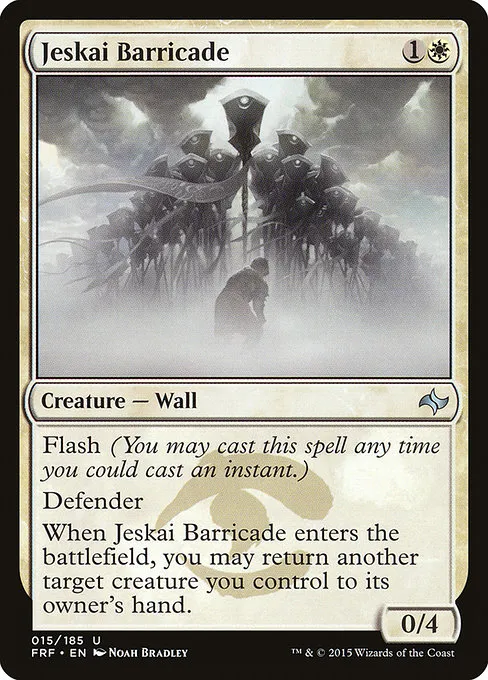 Jeskai Barricade · Fate Reforged 15/191