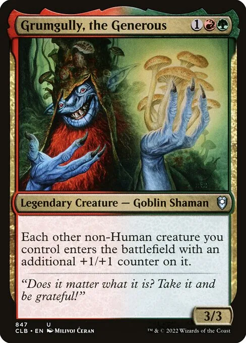 Grumgully, the Generous · Commander Legends: Battle for Baldur's Gate 847/936