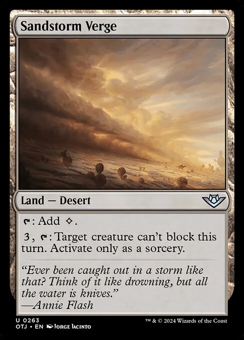 Sandstorm Verge · Outlaws of Thunder Junction 263/374