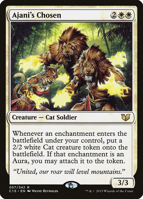 Ajani's Chosen · Commander 2015 57/342