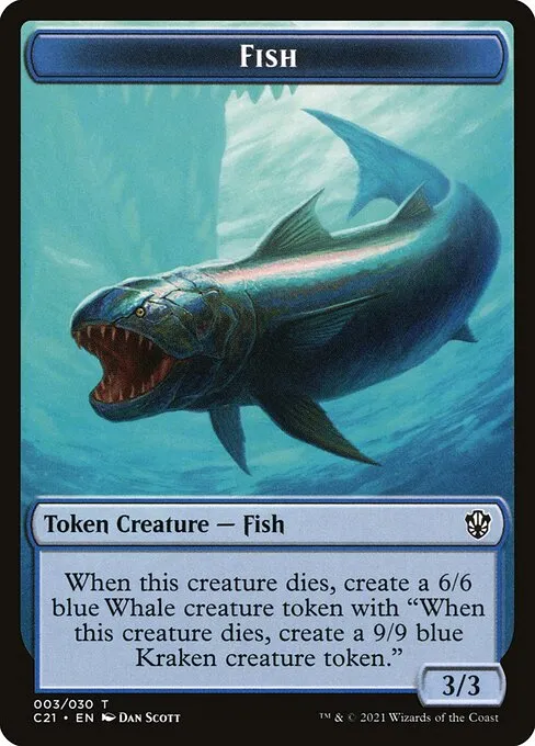 Fish · Commander 2021 Tokens 3/30