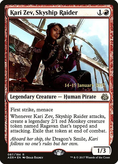 Kari Zev, Skyship Raider · Aether Revolt Promos 87s/65
